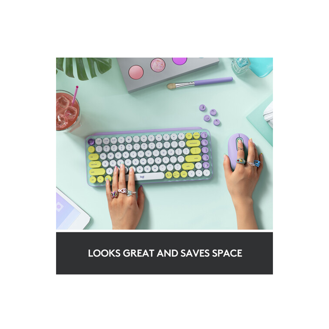 Logitech POP Keys Wireless Bluetooth Mechanical Keyboard - Daydream Mint in Qatar Logitech POP Keys Wireless Bluetooth Mechanical Keyboard - Daydream Mint in Qatar
